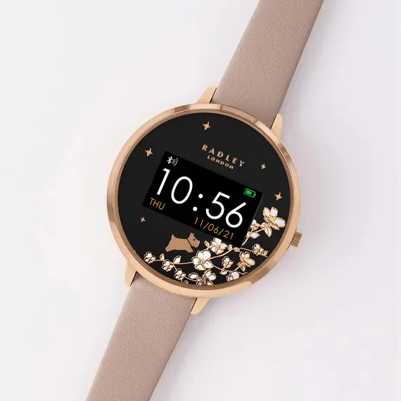 RADLEY LONDON Series 03 Smartwatch Dog Rose Gold and Nude Leather RYS03-2116, image 2