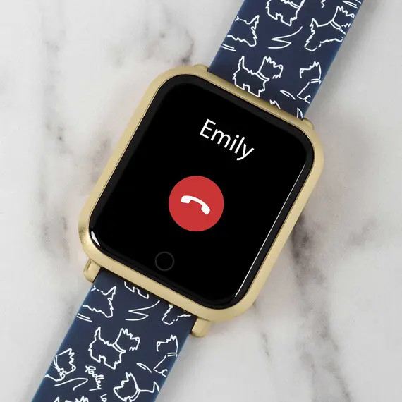 RADLEY LONDON Series 06 Smartwatch Gold Navy Blue Silicone RYS06-2066, image 4