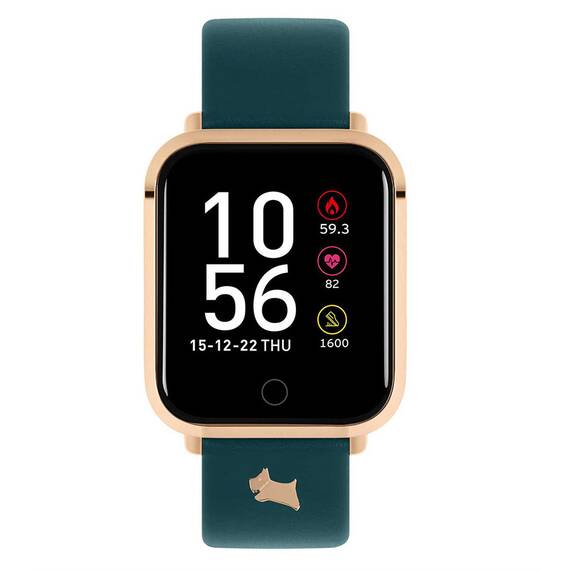 RADLEY LONDON Series 06 Smartwatch Rose Gold and Petrol Leather RYS06-2076-INT