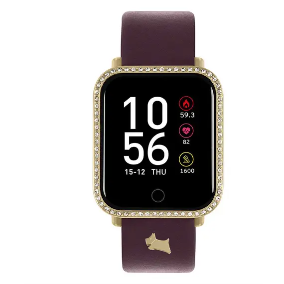 RADLEY LONDON Series 06 Smartwatch Gold and Burgundy Leather RYS06-2120-INT
