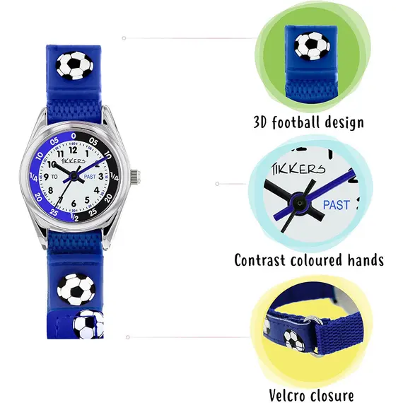 TIKKERS Boys Blue Strap Football Set TK0122, image 3