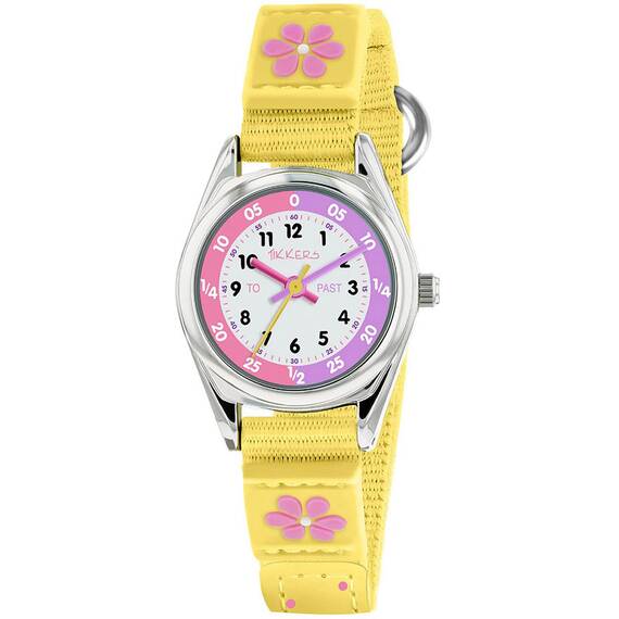 TIKKERS Girls Yellow Strap Flower Set Με Αυτοκόλλητα TK0155