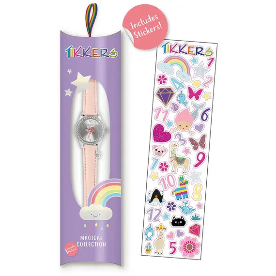 TIKKERS Girls Pink Strap Fairy Charm Set TK0189, image 2