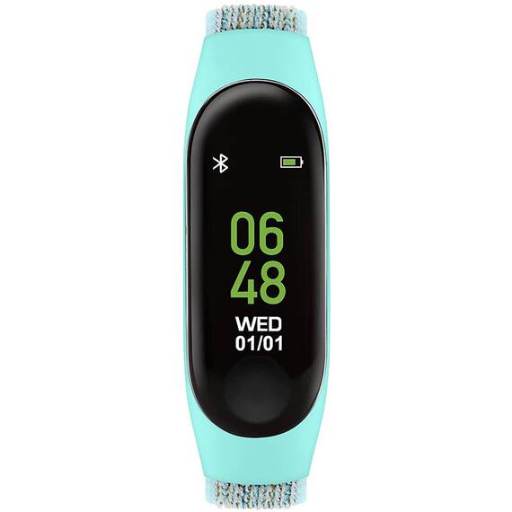 TIKKERS Series 1 Smartwatch Aqua Canvas Strap TKS01-0020