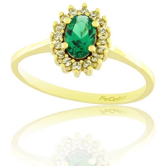 FACADORO Gold Ring 14K ΔΚΤ-ΣΕΜ-000451Ζ