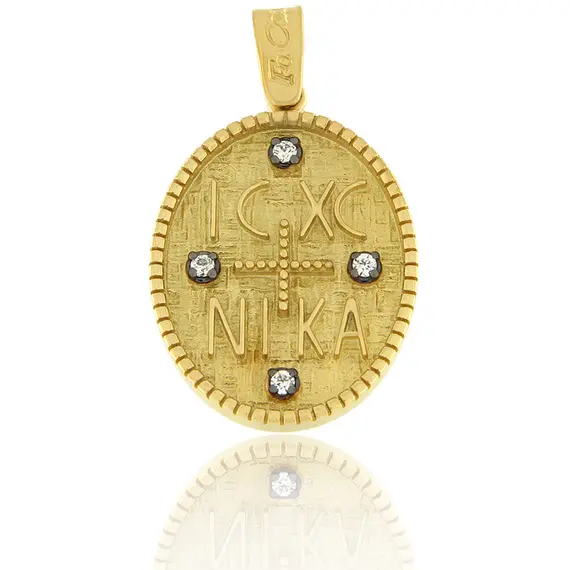 FACADORO Κωνσταντινάτο Σε Κίτρινο Χρυσό 14K Με Ζιργκόν ΚΩΝ-000018Κ