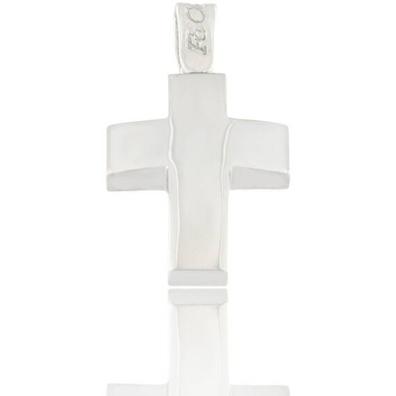 FACADORO White Gold Cross ΣΤΑ-000655Λ