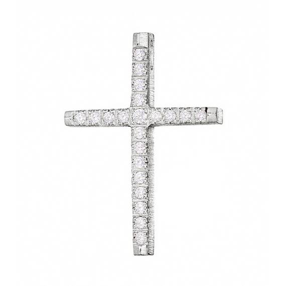TRIANTOS White Gold Cross 14K 1.1.1375W