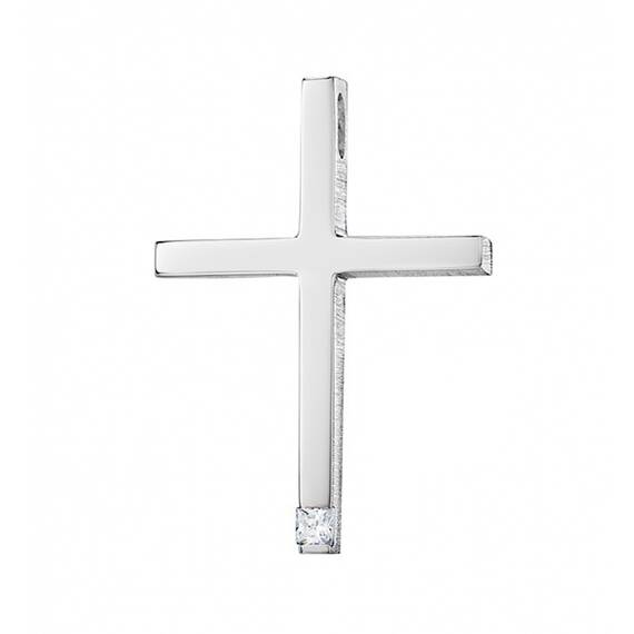 TRIANTOS White Gold Cross 14K 1.1.1378W