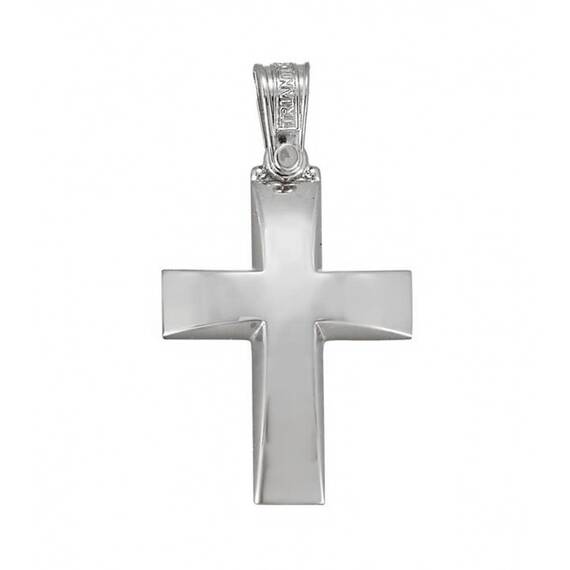 TRIANTOS White Gold Cross 14K 1.2.1115W