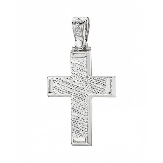TRIANTOS White Gold Cross 14K 1.2.1325W