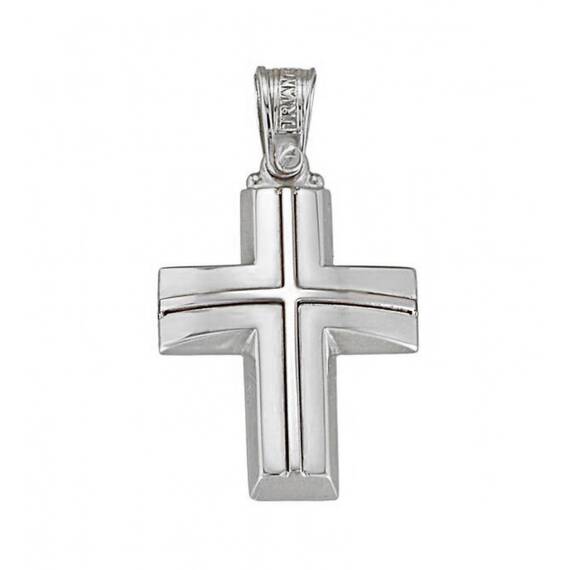 TRIANTOS White Gold Cross 14K 1.7.1001W