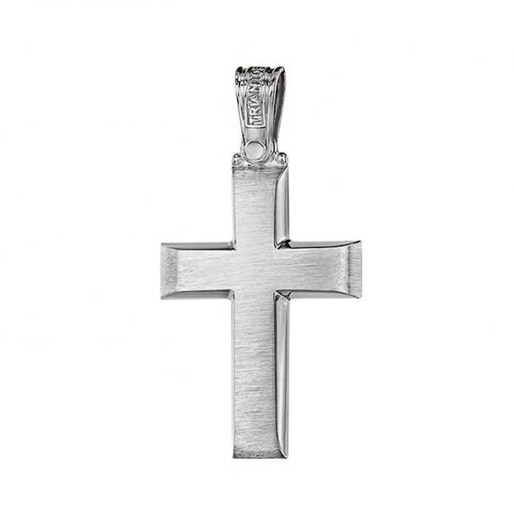 TRIANTOS White Gold Cross 14K 1.7.1022W-2