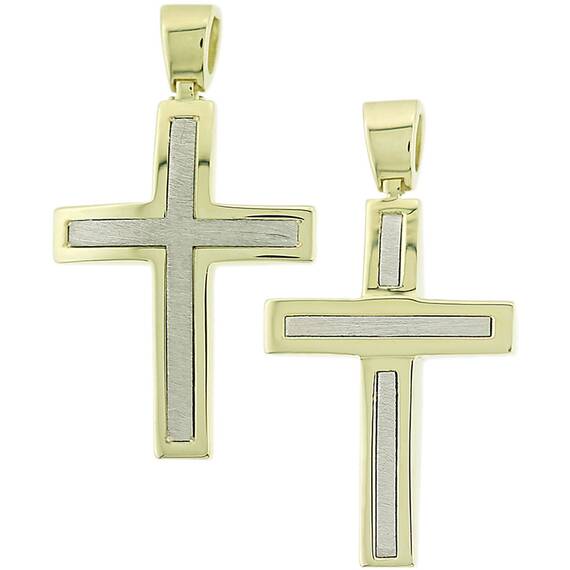 KALOUSTIAN Gold Cross 14K 5KR.D75CR