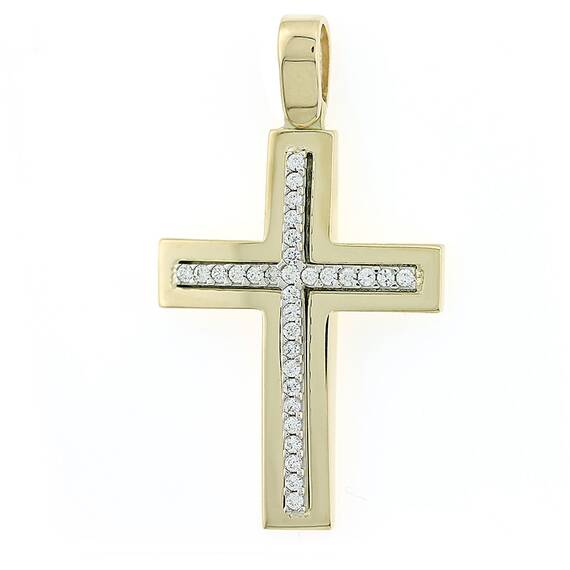 KALOUSTIAN Gold Cross 14K 5ΔΟ.01.467ΣΤ