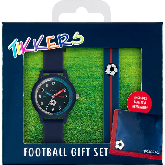 TIKKERS Boys Blue Silicone Strap Football Set ATK1071, image 5