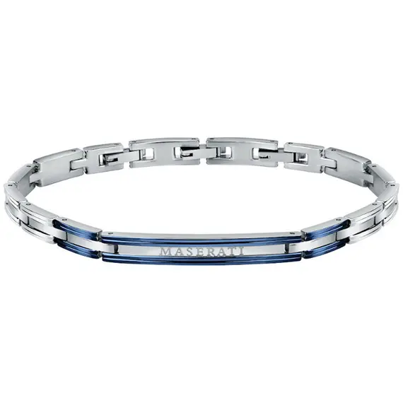 MASERATI Δίχρωμο Βραχιόλι Από Ανοξείδωτο Ατσάλι 22cm JM121ATK11
