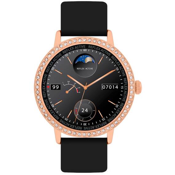 REFLEX ACTIVE Series 07 Smartwatch Black Silicon Strap RA07-2134