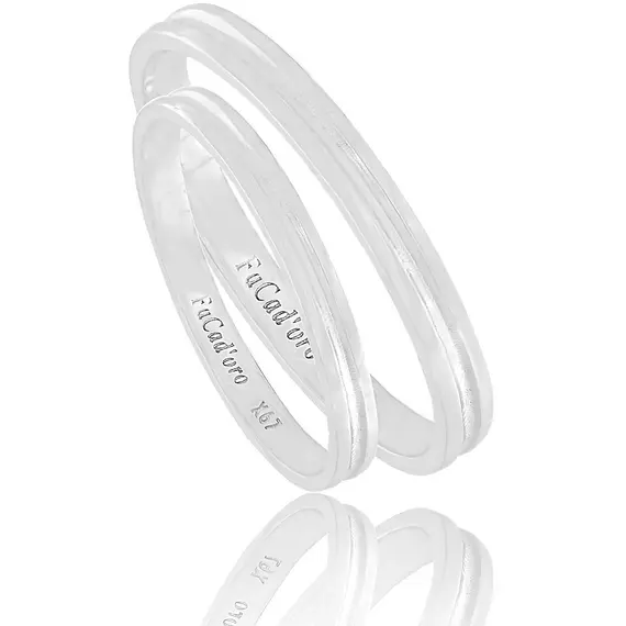 FACADORO Wedding Ring With Pattern Gold K14 WR-101W
