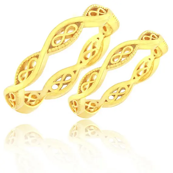 FACADORO Wedding Ring With Pattern Gold K14 WR-102G
