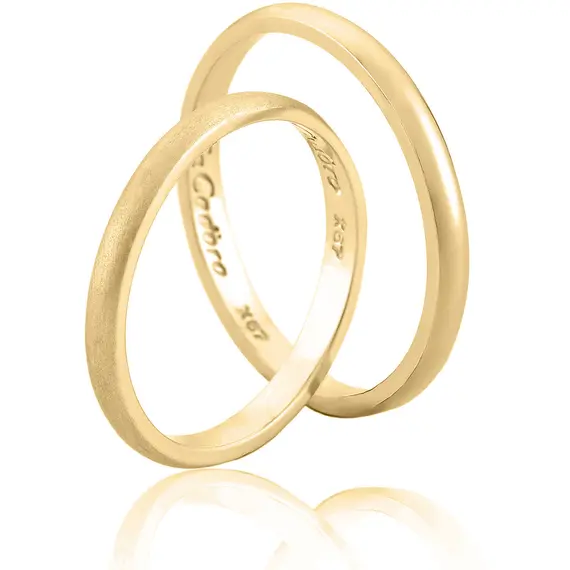 FACADORO Wedding Ring Classic Gold K14 WR-38G