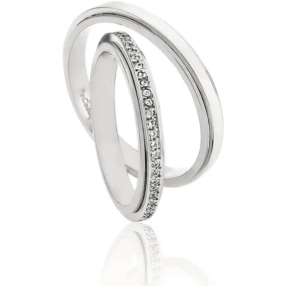 FACADORO Wedding Ring With Pattern Gold K14 WR-58WG, image 2