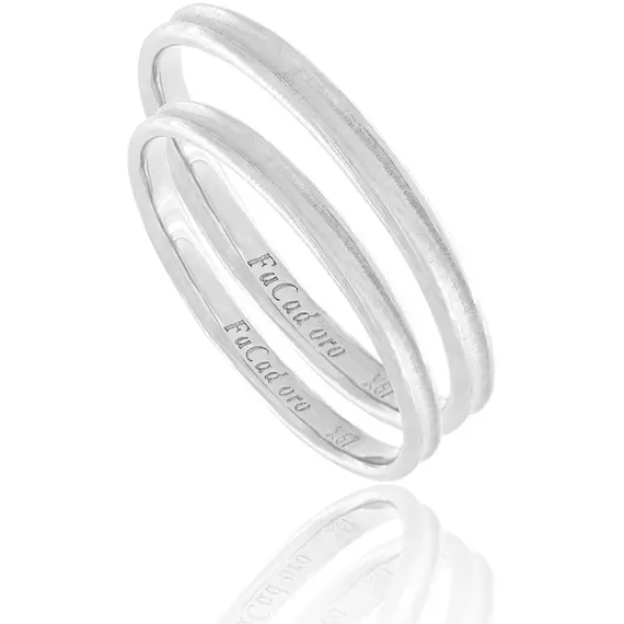 FACADORO Wedding Ring With Pattern Gold K14 WR-94G