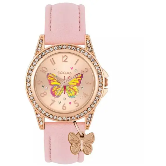 TIKKERS Girls Pink Strap Stone Set ΑΤΚ1086, image 4