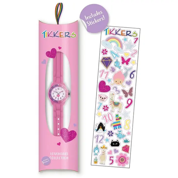 TIKKERS Girls Pink Strap Time Teacher TK0003, image 3