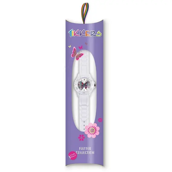TIKKERS Girls White Silicone Strap TK0052, image 2