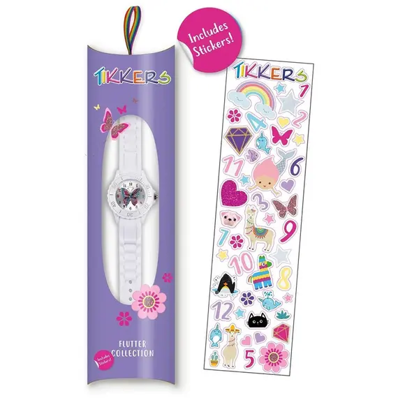 TIKKERS Girls White Silicone Strap TK0052, image 3