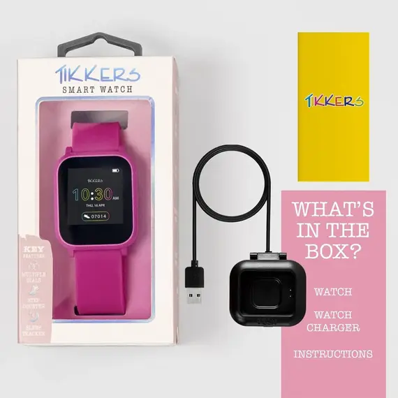 TIKKERS Teen Smartwatch Bright Pink TKS10-0003, image 3