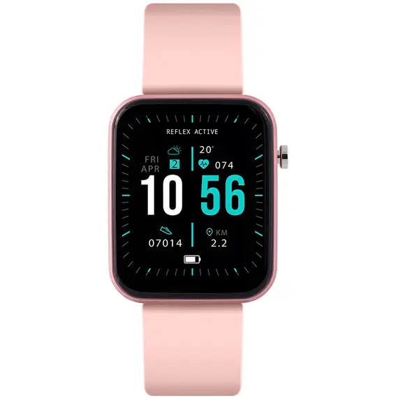REFLEX ACTIVE Series 13 Smartwatch Pink Silicon Strap RA13-2138