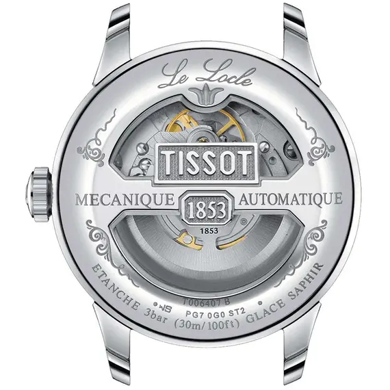TISSOT Le Locle Powermatic 80 Open Heart T0064071103302, image 4