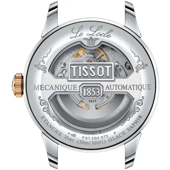 TISSOT Le Locle Powermatic 80 Open Heart T0064072203302, image 6