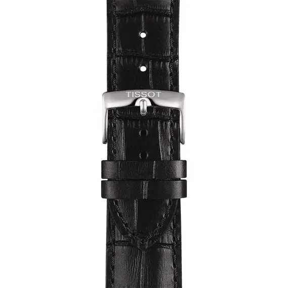 TISSOT Αυθεντικό Μαύρο Δερμάτινο Λουράκι 22/20 T852041653