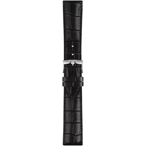 TISSOT Αυθεντικό Μαύρο Δερμάτινο Λουράκι 22/20 T852041653, image 3
