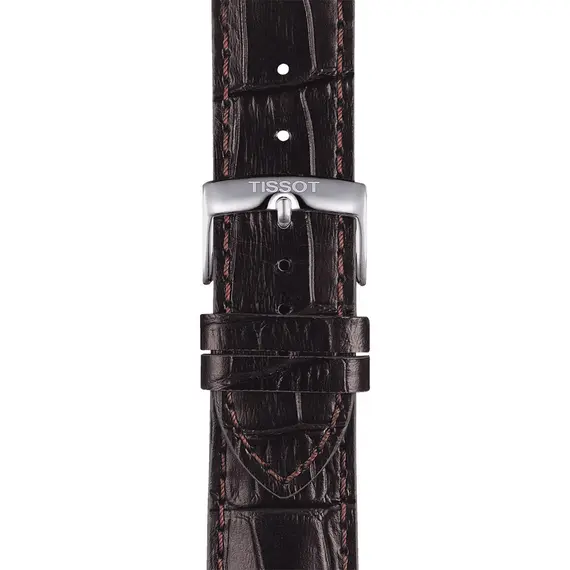 TISSOT Αυθεντικό Καφέ Δερμάτινο Λουράκι 22/20 T852041655