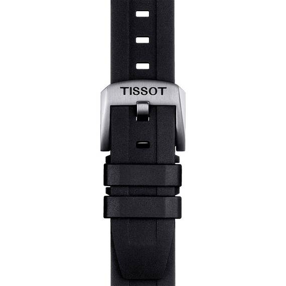 TISSOT Αυθεντικό Μαύρο Καουτσούκ Λουράκι 20/17 T852044545