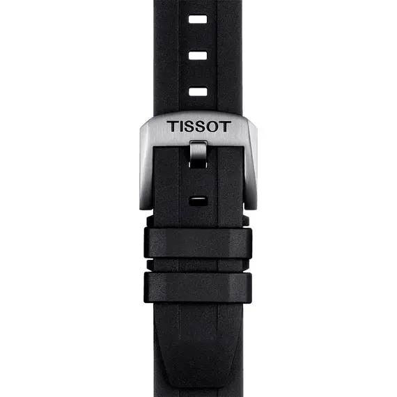 TISSOT Αυθεντικό Μαύρο Καουτσούκ Λουράκι 20/17 T852044545