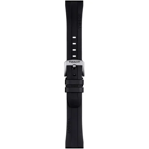 TISSOT Αυθεντικό Μαύρο Καουτσούκ Λουράκι 20/17 T852044545, image 2
