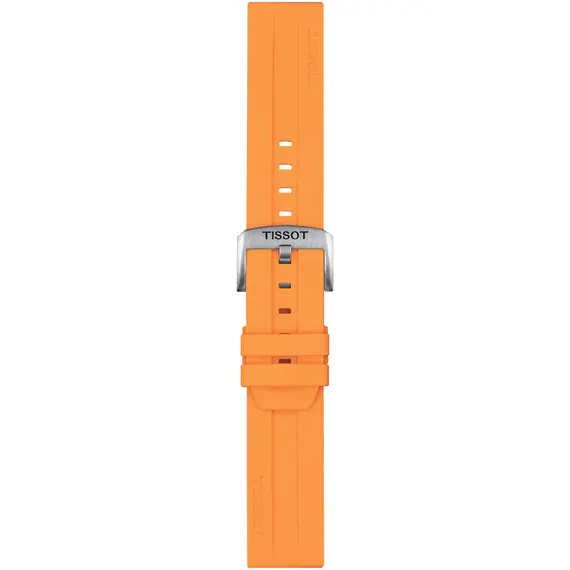 TISSOT Αυθεντικό Πορτοκαλί Λουράκι Σιλικόνης 22/22 T852047918, image 3