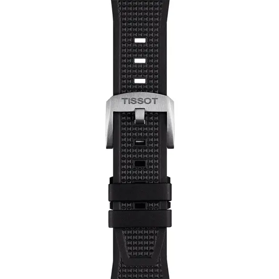TISSOT Αυθεντικό Μαύρο Καουτσούκ Λουράκι Για PRX 12mm T852048462