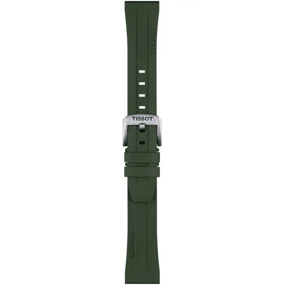 TISSOT Αυθεντικό Χακί Καουτσούκ Λουράκι 20/17 T852049054, image 2