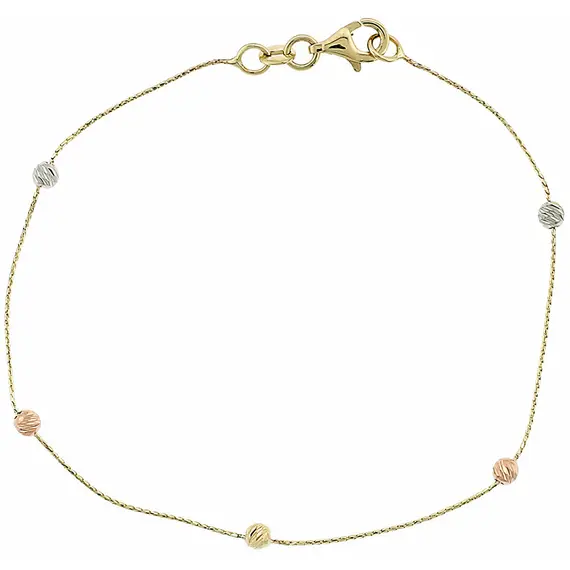 KALOUSTIAN Βραχιόλι Σε Τρίχρωμο Χρυσό 14K 5CG.05.2675B