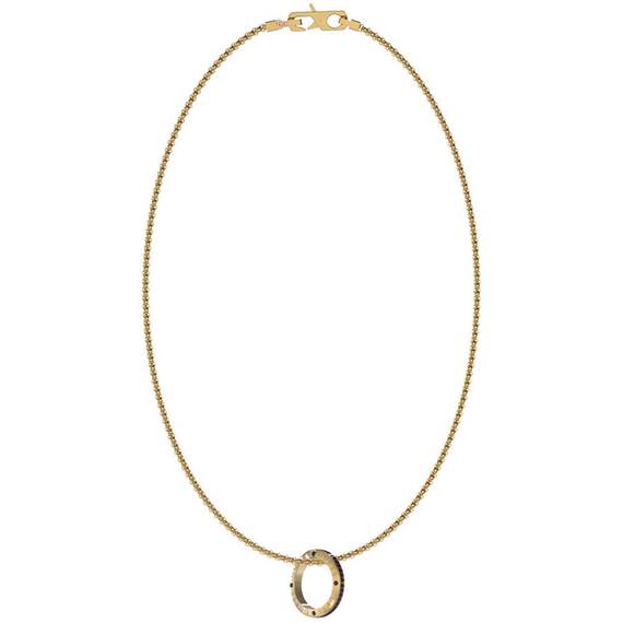 GUESS STEEL Legacy Χρυσό Κολιέ Με Κρεμαστό 53.34cm JUMN03216JWYGBKT-U