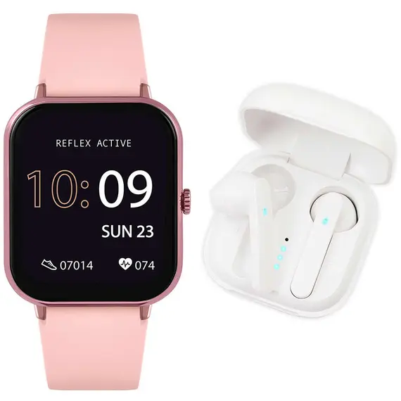 REFLEX ACTIVE Series 17 Wireless Earbuds Pink Silicon Strap RA17-2162-TWS