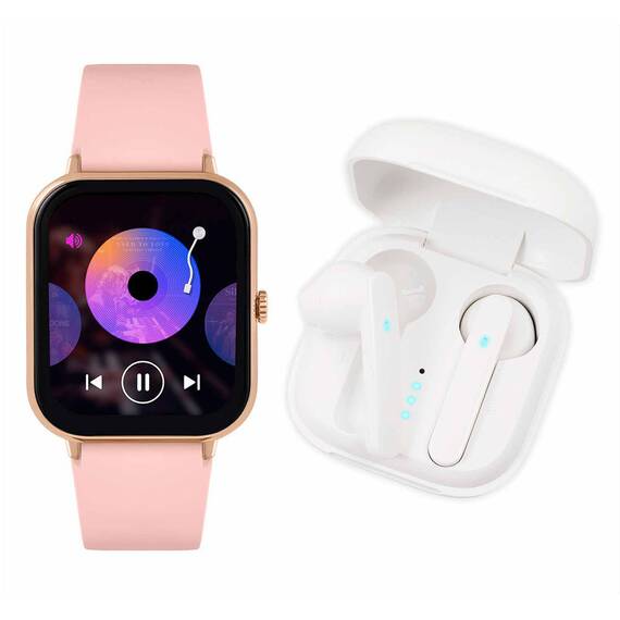 REFLEX ACTIVE Series 23 Wireless Earbuds Pink Silicon Strap RA23-2166-TWS