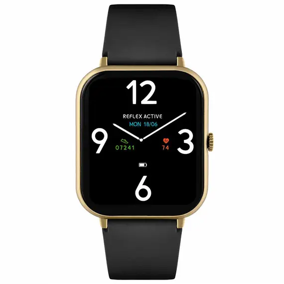 REFLEX ACTIVE Series 23 Black Silicon Strap RA23-2168