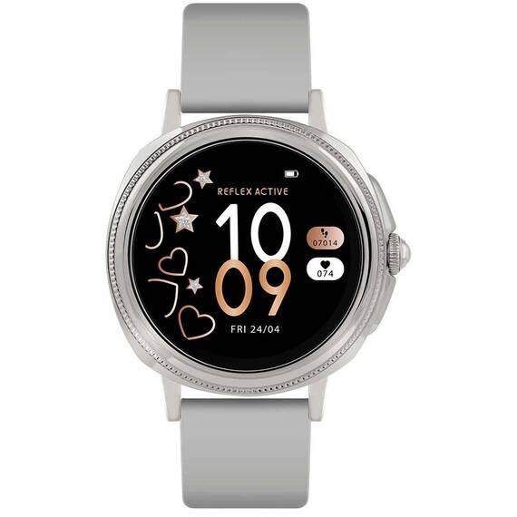 REFLEX ACTIVE Series 25 Grey Silicon Strap RA25-2179